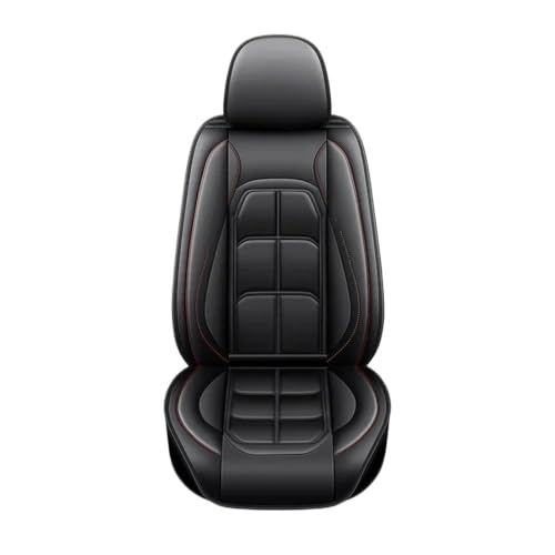 Housse de siège de voiture universelle en cuir PU noir pour toutes saisons