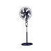 Mechanische Ventilatoren, Landing Metallhalterung Pedestal Fans 5 Lüfterblätter Umluftgebläse DREI-Gang-Einstellung Timing-Lüfter (Color : Black, Size : 147 * 50CM)
