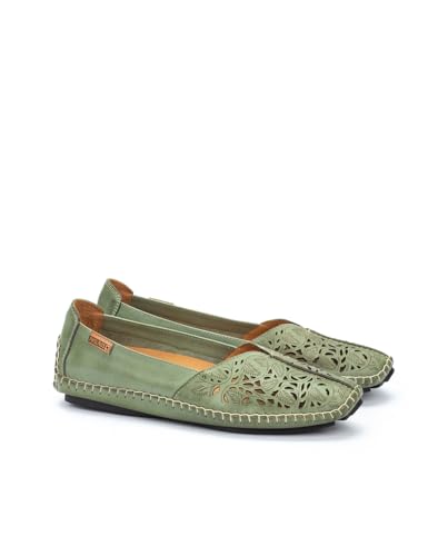 Image of PIKOLINOS Jerez 578-4976 Women's Slip-On Moccasins - Premium Calfskin Leather - Removable Cushioned Insole, Flexible Sole, Lightweight Everyday Comfort