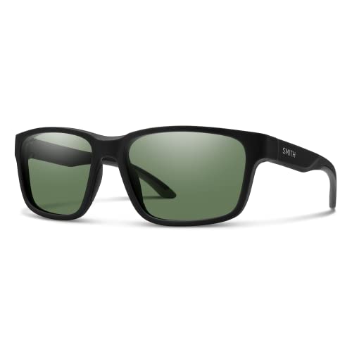 Smith Basecamp Sunglasses Matte Black/Chromapop Polarized Gray Green #TOP12