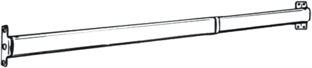 Graber Crystal Clear Sash Curtain Rod - 2 Rods per Package (20 to 36-Inch Adjustable Width, Clear)
