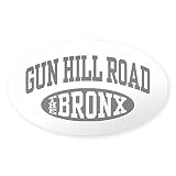 CafePress Sticker pour pare-chocs Gun Hill Road The Bronx, claire, Large - 4.5x7.5