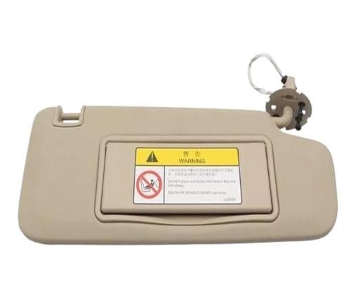 Pare-soleil voiture thermique contre la chaleur et miroir éclairé pour habitacle Chevy beige