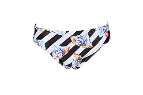 Arena Men's Standard Crazy Diamonds Brief Athletic Maxlife Training Swimsuit, Black/White, 34 #TOP4