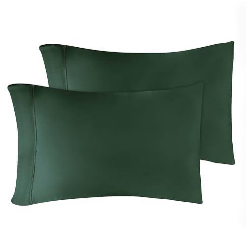 Superior Combed Cotton, 300 Thread Count Pillowcases Set of 2, Single Ply Cotton, Soft and Luxurious Bedding Sets - 20