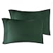 Superior 100% Premium Combed Cotton, 300 Thread Count Pillowcases Set of 2, Single Ply Cotton, Soft and Luxurious Bedding Sets - 20" x 40" King Pillowcase, Hunter Green