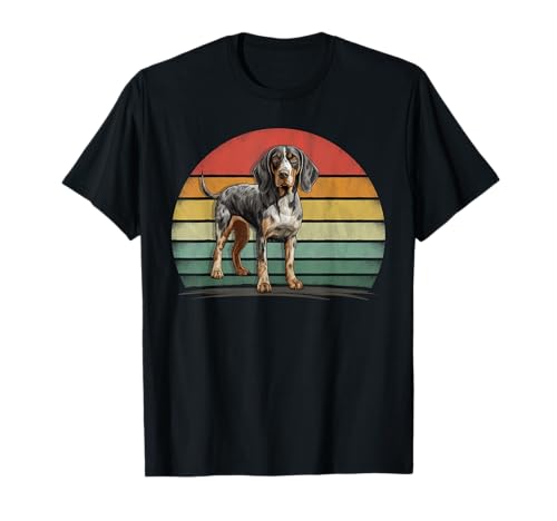 Retro Style Distressed Vintage Bluetick Coonhound Dog T-Shirt for Men Women Kids
