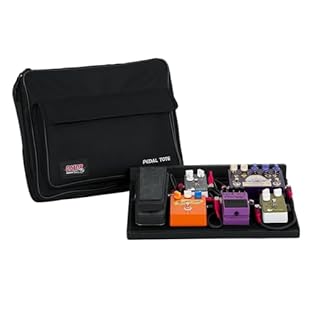 16.5" x 12" Pedal Board Plywood Pedal Board Covered in Tolex Pedal Board Comes with Carry Handle Which Slides into a Rugged Nylon Padded Carry Case Pedal board has access holes for cables to run below board to utilize 4 supplied mounting screws for G...