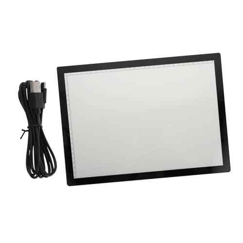 HOODANCOS 1pc Copy Table Animation Drawing Board LED Tracing Pad Rechargable d Batteries Copying Sketching Board LED Drawing Tracing Pad Copy Board Tracing Drawing Board A4 LED Black Abs
