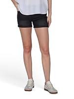 ONLY Jeans Shorts Damen Stretch Kurz Skinny Fit Mid Waist ONLCARMEN 2er Pack Kurze Hose Sommer Basic Denim, Größe:M, Farbe:Washed Black/Dark Blue (15357005) – Ansicht 5