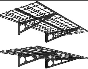 Garage Wall Shelving (Black, 24D*36W)