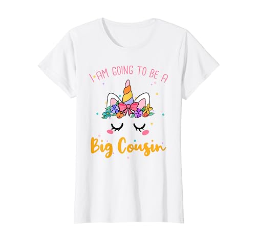 Grande cugino carino unicorno viso regalo cugini unicorni Maglietta