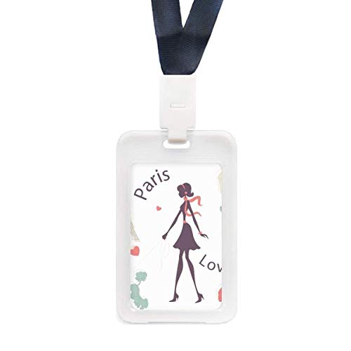 Porte-carte de crédit transparent Tour Eiffel Paris pour femme accessoire