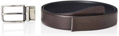 Image of Peter England Men's Reversible Leather Belt & Leather Wallet Combo - Premium Set