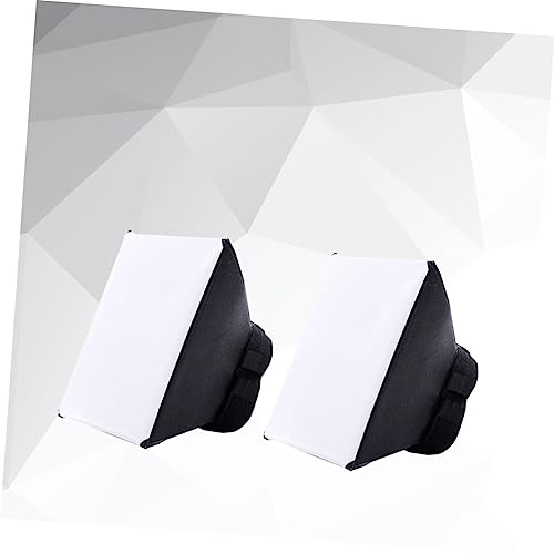 Difusor de flash para cámara réflex en plástico negro pack de 2 unidades 7