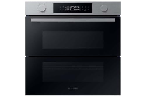 Samsung Series 4 Dual Cook Flex Smart Oven with Pyrolytic Cleaning, Colour: Stainless Steel, NV7B45305AS