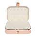Hbao TA Petite Montre Rouge À Lèvres Boîte De Rangement Femmes Cadeau en Cuir PU Voyage Organisateur De Bijoux (Color : Orange)