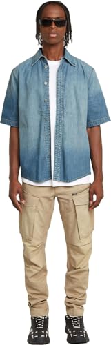 G-STAR Raw - Mens Rovic Zip 3D Regular Tapered Pants, Color Lion, Size: 33W x 34L3