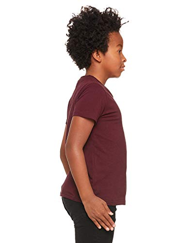 Bella + Canvas Youth Jersey Short-Sleeve T-Shirt XL MAROON3