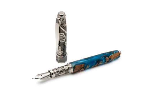 Stylo-plume artisanal italien Grifos en argent sterling 925