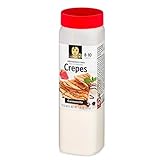 Ingredientes: Almidón de maíz, harina de maíz, harina de arroz, azúcar, sal, espesante (goma xantana), antiapelmazante (E-551), aroma y azúcar caramelizado.