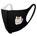 [リヴモアーム] ニャンコ先生 猫 マスク 布マスク 蒸れない 涼しめ ポリエステル夏用 立体 大人用 屋内の場合 通気性 快適 防風マスク 洗える キャラクター グッズ おしゃれ かわいい 男女兼用 [並行輸入品]