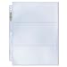 Ultra Pro 3-Pocket Platinum Page with 3-1/2" X 7-1/2" Pockets Horizontal Style Toploading (25-Count)