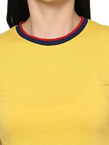 Image of Bewakoof Women's Solid Slim Fit T-Shirt