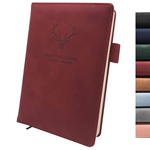 Notizbuch A5 Liniert, Hardcover Journal 360 Seiten, Premium Papier 80 Gsm, Kunstleder - Schreiben, Planen, Reisen, als Tagebuch Oder Skizzenbuch Cover