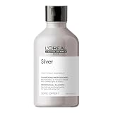L'Oréal Professionnel Paris | Shampoo professionale per capelli grigi e bianchi Silver Serie Expert, Formula neutralizzante anti-giallo