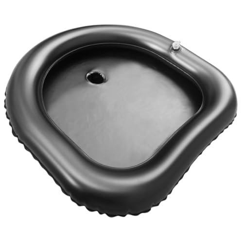 IMIKEYA Lavabo inflable para el cabello con soporte acolchado, cuello y hombros, hecho de PVC resistente, para pacientes postrados en cama y discapacitados, para uso en casa o