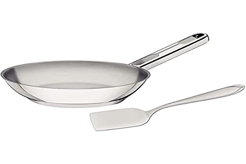 Frigideira Tramontina Aço Inox Fundo Triplo Allegra 24 cm 2,1 L + Espátula, 62666243