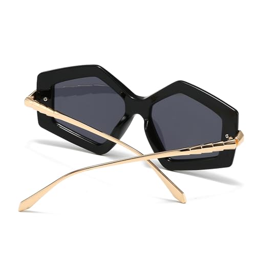 Lunettes de soleil rétro au design multicolore unique et style urbain