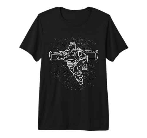 T-shirt Buzz Lightyear Space Outline haut de gamme aux finitions de style