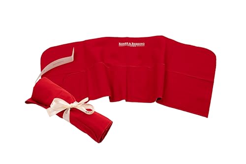 Robbe & Berking Bestecktasche aus Stoff. Aufbewahrung für versilberte und Silberne Bestecke. Schützt Silberbesteck vor Kratzern und kann das Anlaufen verhindern. (12 Kuchengabeln / 12 Kaffeelöffel)