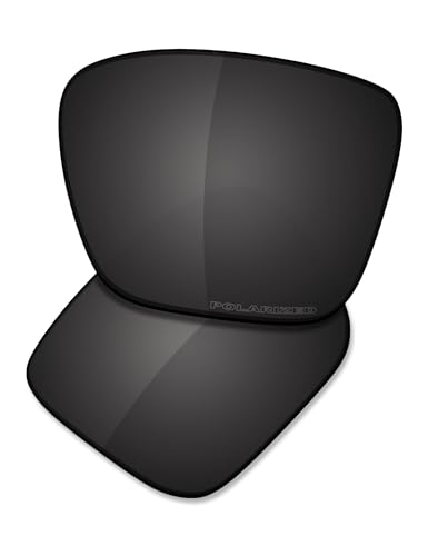 Image of Saucer Premium Replacement Lenses for Oakley Volt Drop OX8167 54mm | UV400 Protection, Anti-Scratch, Precise Fit & Enhanced Clarity Eyeglasses High Defense - Carbon Black Polarized