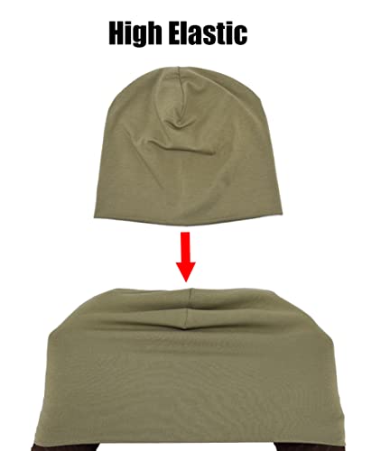 Supeniu Cotton Beanie Hats Lightweight Skull Caps Soft Slouchy Cap Chemo Beanies Running Jersey Hat For Men And Women (Multicolors-1) #TOP4