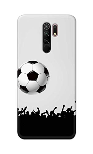 Image of Printed Hard Back Cover Case for Mi Redmi 9 Prime Back Cover (Football Icon) -702