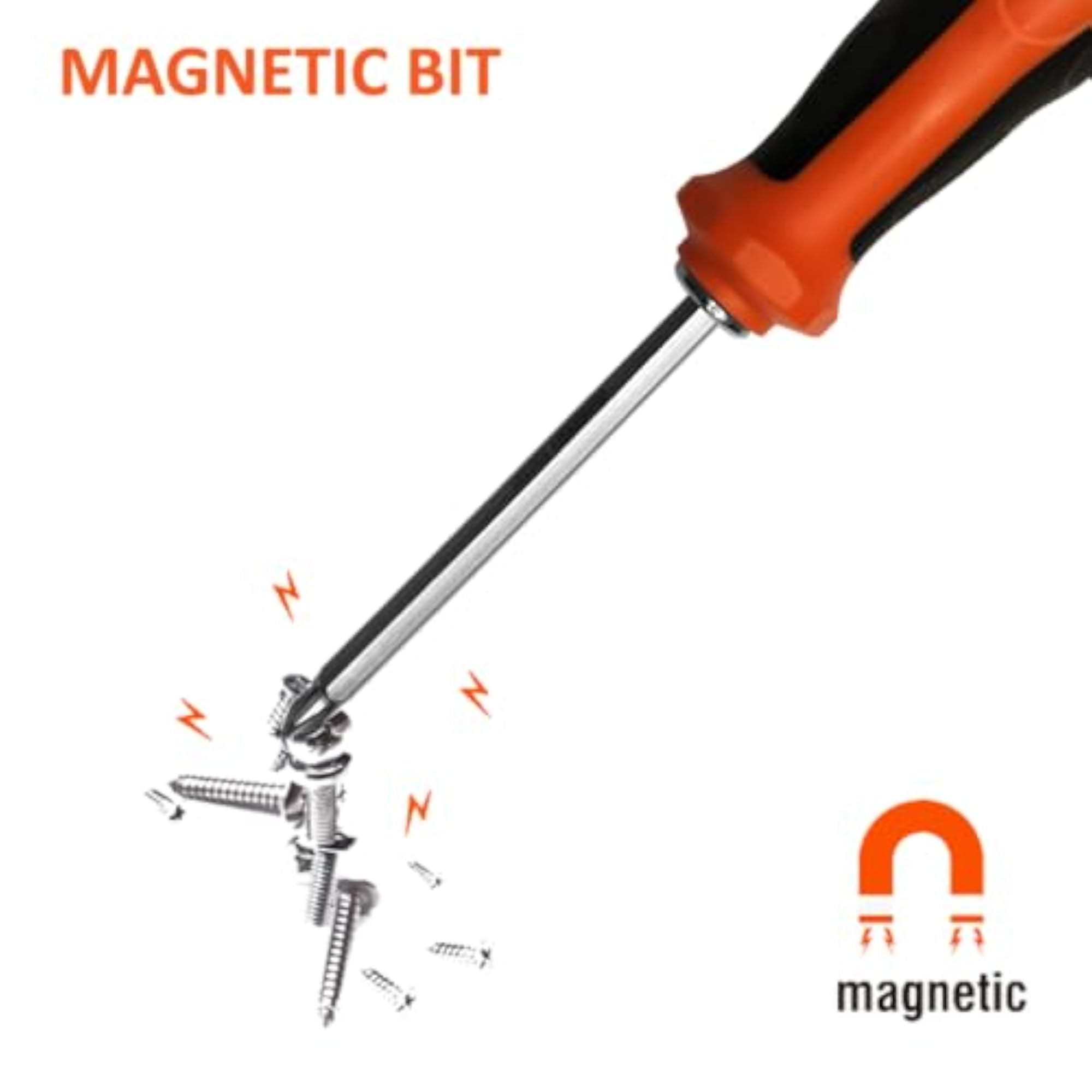 2 in 1 Screwdriver Slotted & Phillips Magnetic Tip