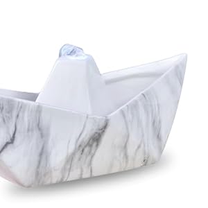 Zen Light Keramik Tischbrunnen Segelzen'light Weiss