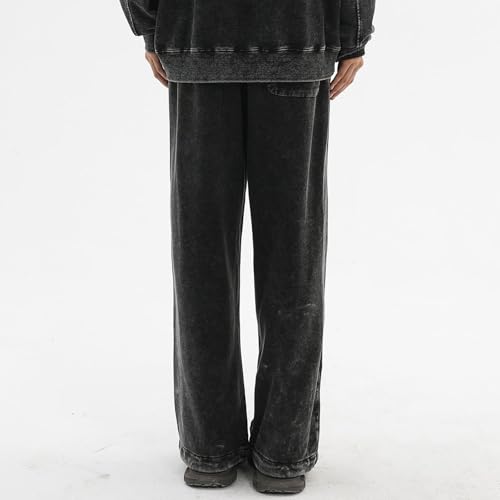 Mens Graphic Acid Wash Sweatpants Streetwear Star Vintage Y2k Pants Cotton Elastic Waist Gym Athletic Joggers Workout3