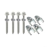 8-teiliges Kraftstoffeinspritzdüsen-Klemmen- Und Schraubenset M8x92mm Metall Für Nissan NV300/NV400 Für Renault Master III/Megane III OE 8200376373 8200711592