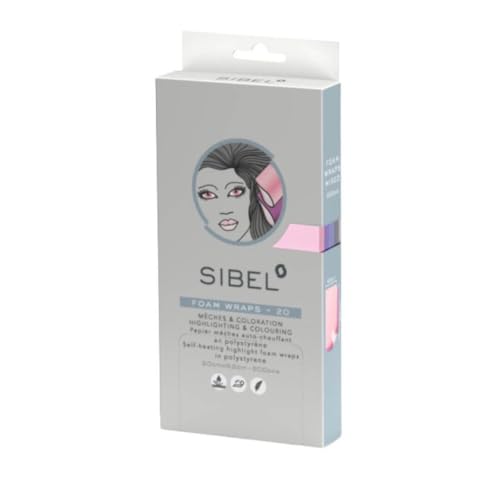 Sibel High-Light Mixed Hair Colouring Foam 20 Wraps, 20 cm Length x 9.5 cm Width, 0.18 kg