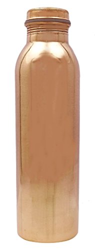 Ayurvedic Health Benefit Traditional Copper Bottle Storage Drinkware 1 Litre