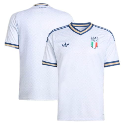 Amazon.com: adidas Men's Italy 26 Away Authentic Jersey Aero Blue