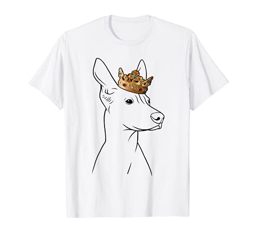 Peruvian Inca Orchid Dog Wearing Crown T-Shirt, White