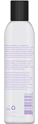 Aweganics Lavender Mint Hair Conditioner - Inspiring Natural Aromatherapy Invigorating Purple For Hydrating, Cleansing, Moisturizing, Sls, Paraben, & Cruelty-Free - Color Safe #TOP6