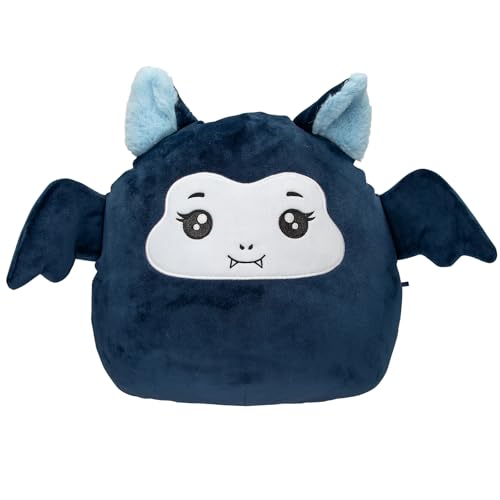 Depesche 13853 Ylvi Swoppies-Pipistrello Di Peluche Blu Scuro, Con Effetto Luminoso E Piccole Ali, Alto Circa 20 Cm, Multicolore, One Size
