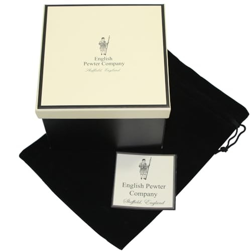 English Pewter Company 11oz Whisky Glass Tumbler with Monogram Initial - Personalised Gift with Your Choice of Initial (J) [MON110]