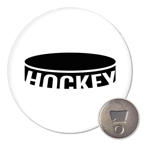 Huuraa Magnet Hockey Puck Geschenk 59mm Flaschenöffner Hockey Geschenkidee